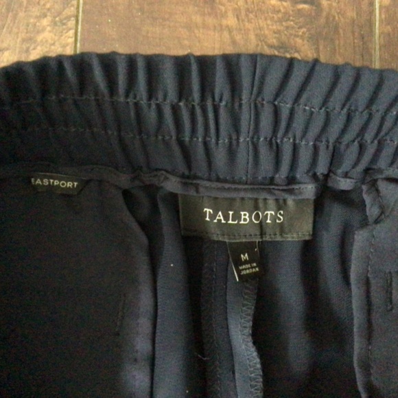 Talbots Ladies pull on pants Sz med 29” inseam dark blue - Picture 5 of 8
